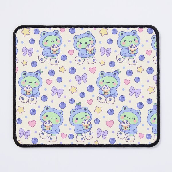 Item preview, Kawaii Frog Blueberry Muffin Hoodie Pattern designed and sold by Soft Berry Studio.