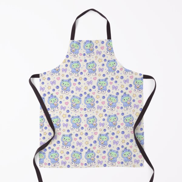 Item preview, Kawaii Frog Blueberry Muffin Hoodie Pattern designed and sold by Soft Berry Studio.
