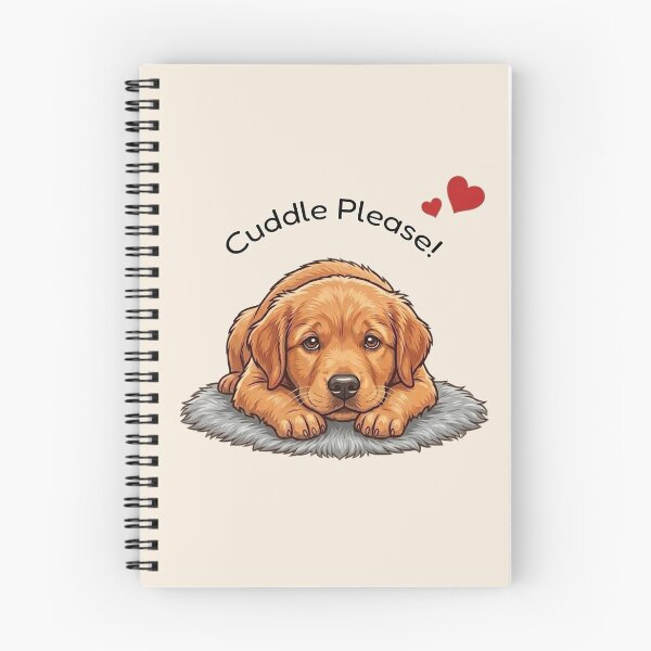 Item preview, Cute Golden Retriever Cuddle Please designed and sold by The-NOKU-Co.