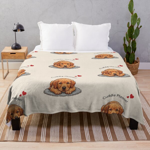 Item preview, Cute Golden Retriever Cuddle Please designed and sold by The-NOKU-Co.