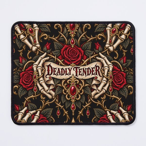 Item preview, Deadly Tender Gothic Skeleton Hand & Roses Design designed and sold by MetaModel Editions.