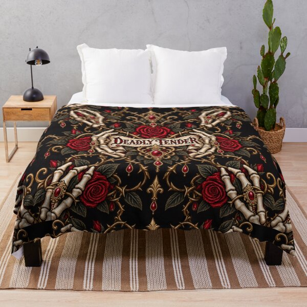 Item preview, Deadly Tender Gothic Skeleton Hand & Roses Design designed and sold by MetaModel Editions.