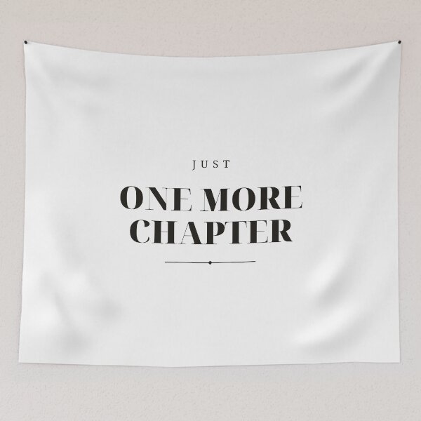 Item preview, Just One More Chapter — Book Lover Typography (Black) designed and sold by WellReadThreadz.