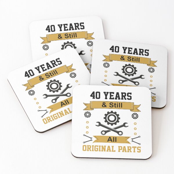 Item preview, 40 Years Still All Original Parts Funny Birthday Art    designed and sold by CreativeCrest.