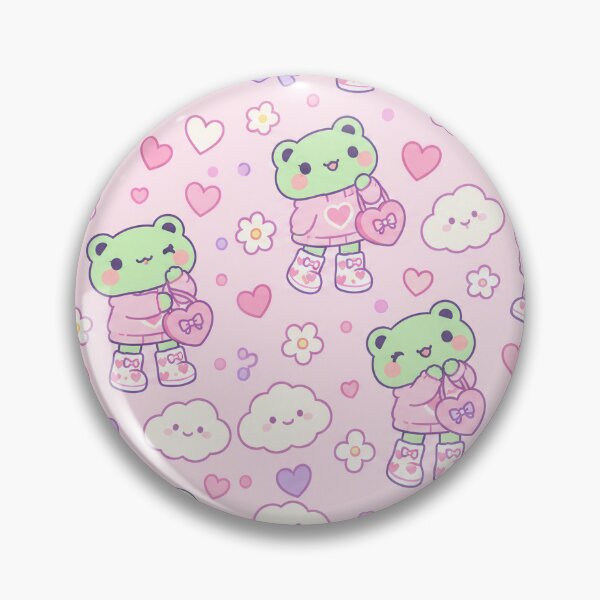 Item preview, Kawaii Frog Heart Rain Boots Pattern designed and sold by Soft Berry Studio.