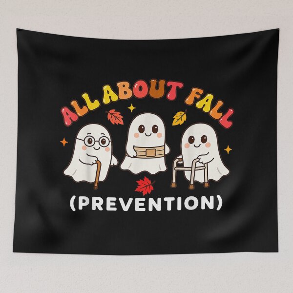 Item preview, All About Fall Prevention Funny Ghost Fall Halloween Season designed and sold by PonyRoniku.