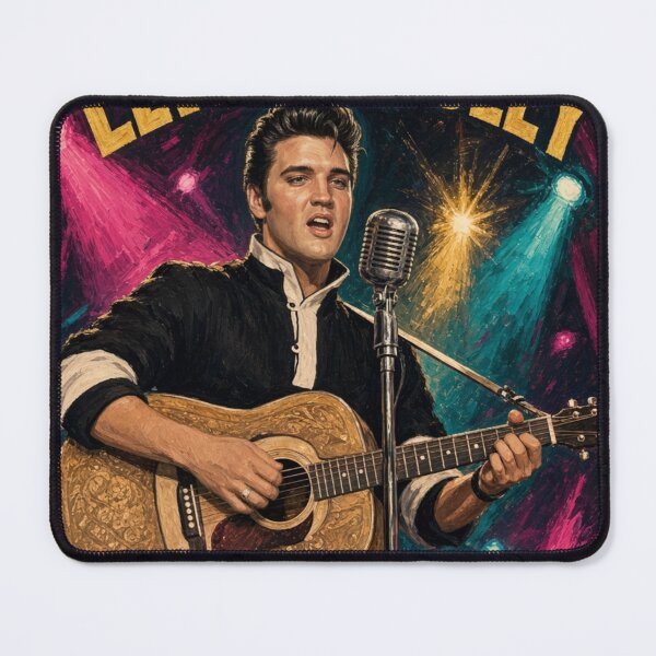 Item preview, Elvis Presley Heartbreak Hotel 1956 Retro Concert Poster designed and sold by ElvisVintagePosters.