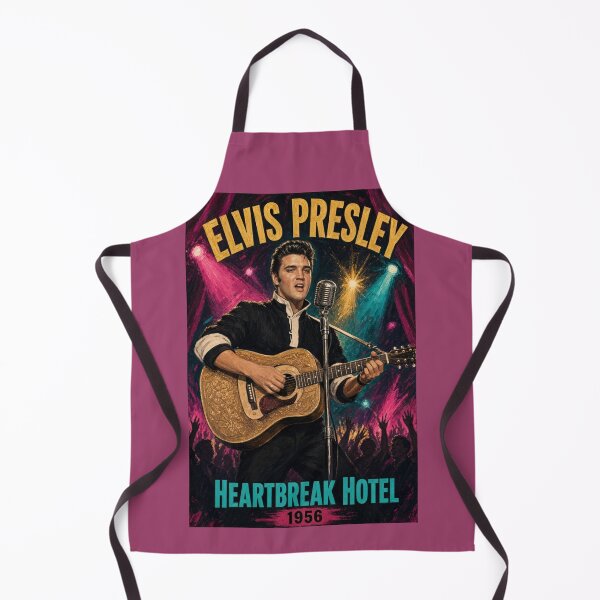 Item preview, Elvis Presley Heartbreak Hotel 1956 Retro Concert Poster designed and sold by ElvisVintagePosters.