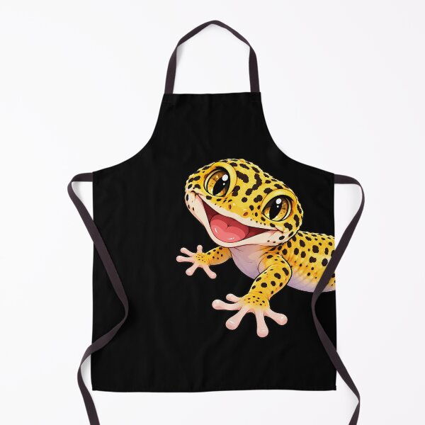 Item preview, Cute Leopard Gecko – Happy Yellow Spotted Reptile designed and sold by AnnSign.