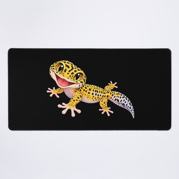 Item preview, Cute Leopard Gecko – Happy Yellow Spotted Reptile designed and sold by AnnSign.