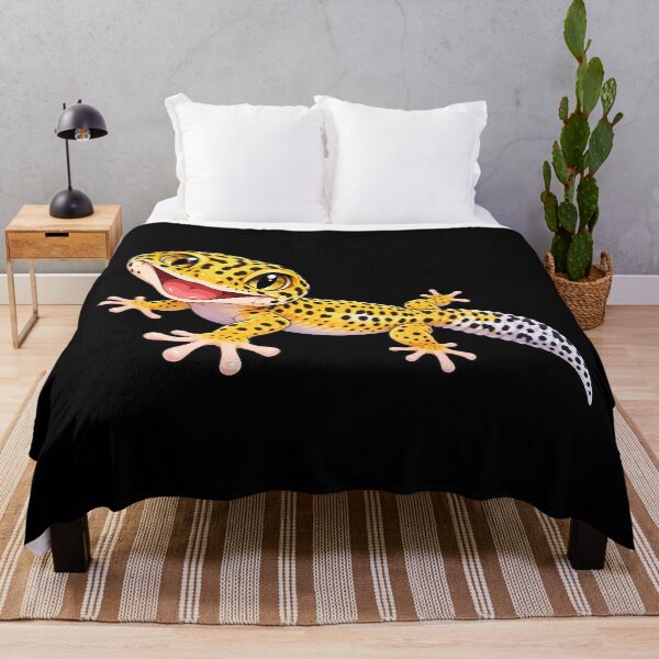 Item preview, Cute Leopard Gecko – Happy Yellow Spotted Reptile designed and sold by AnnSign.