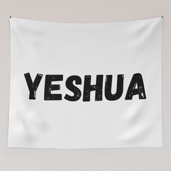 Item preview, Yeshua Minimalist Christian Hebrew Name Jesus Bold Typography designed and sold by LensDyn™.