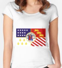 Flag of Detroit (1976–2000) | United States Women's Fitted Scoop T-Shirt