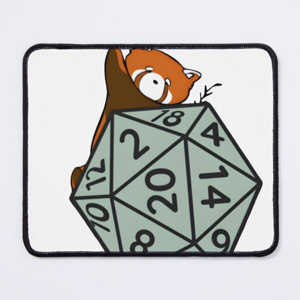 Item preview, Cute Red Panda D20 Dice Tabletop designed and sold by Natkyshoraka.