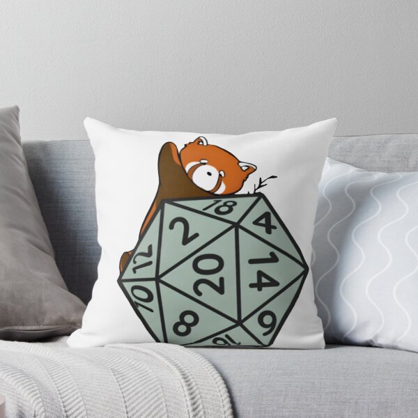 Item preview, Cute Red Panda D20 Dice Tabletop designed and sold by Natkyshoraka.