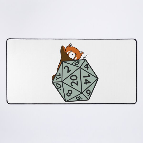 Item preview, Cute Red Panda D20 Dice Tabletop designed and sold by Natkyshoraka.