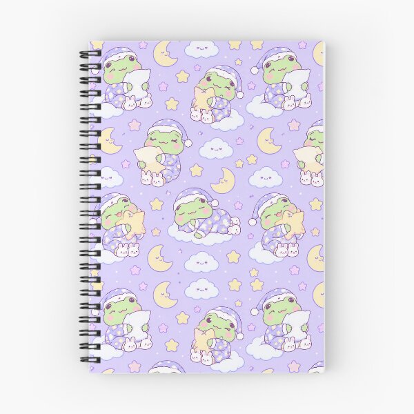 Item preview, Kawaii Frog Starry Pajama Party Pastel Pattern designed and sold by Soft Berry Studio.