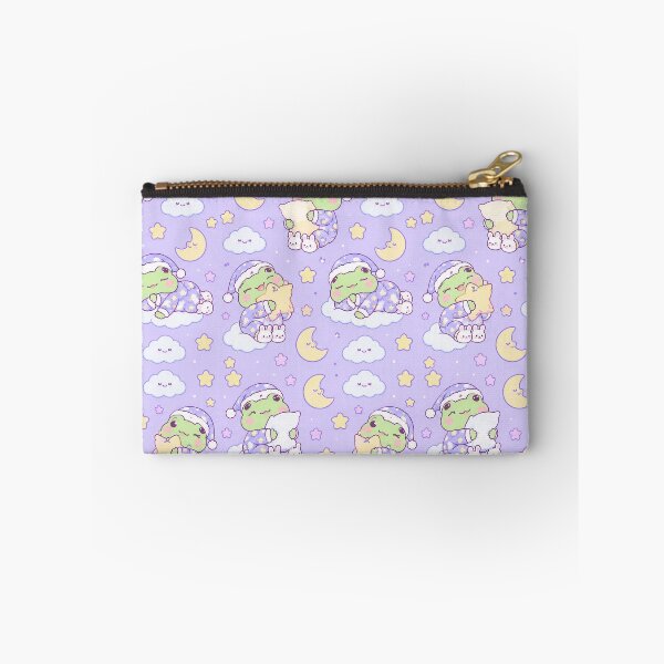 Item preview, Kawaii Frog Starry Pajama Party Pastel Pattern designed and sold by Soft Berry Studio.