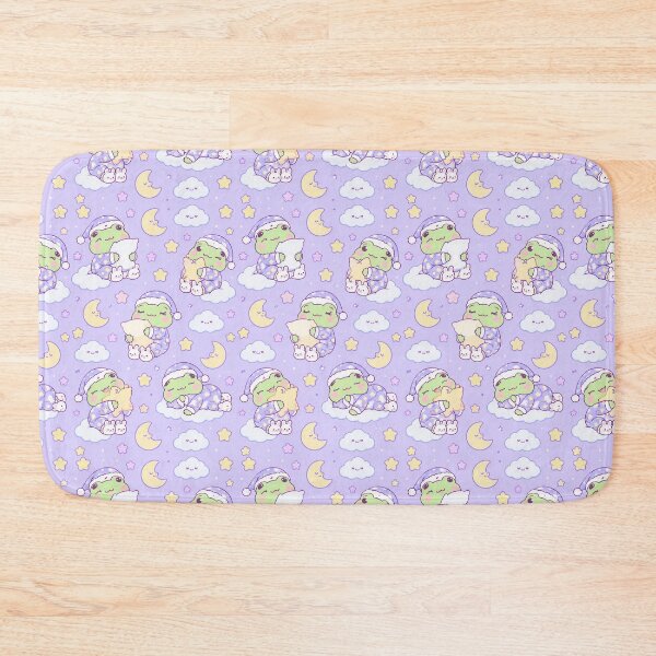 Item preview, Kawaii Frog Starry Pajama Party Pastel Pattern designed and sold by Soft Berry Studio.