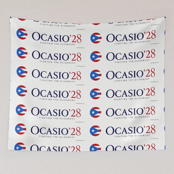 Item preview, AOC Puerto Rican Flag 2028 Presidential Election Campaign Art designed and sold by Ocasio28.
