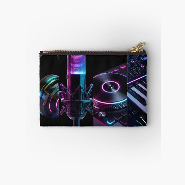 Item preview, Cyberpunk Neon DJ Studio Gear Vertical Panel designed and sold by LazyDayzCo.