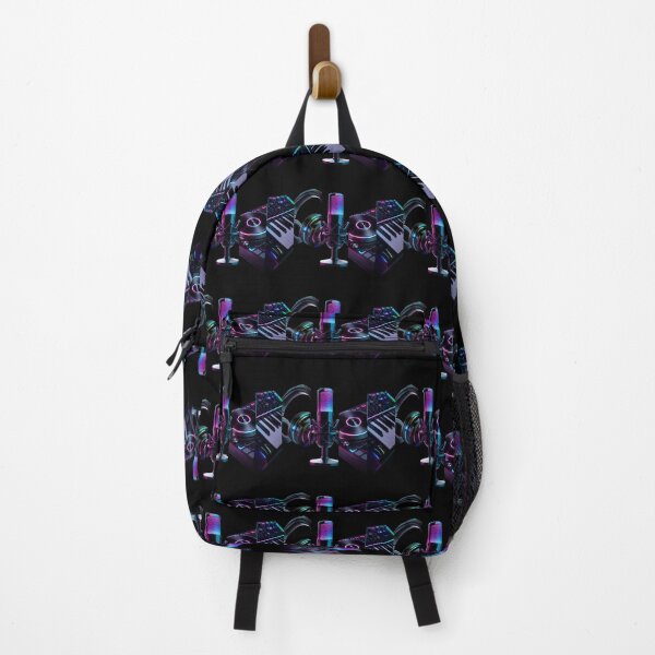Item preview, Cyberpunk Neon DJ Studio Gear Vertical Panel designed and sold by LazyDayzCo.