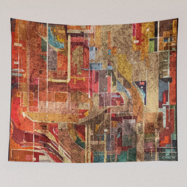 Item preview, Abstract map designed and sold by kinpirks.