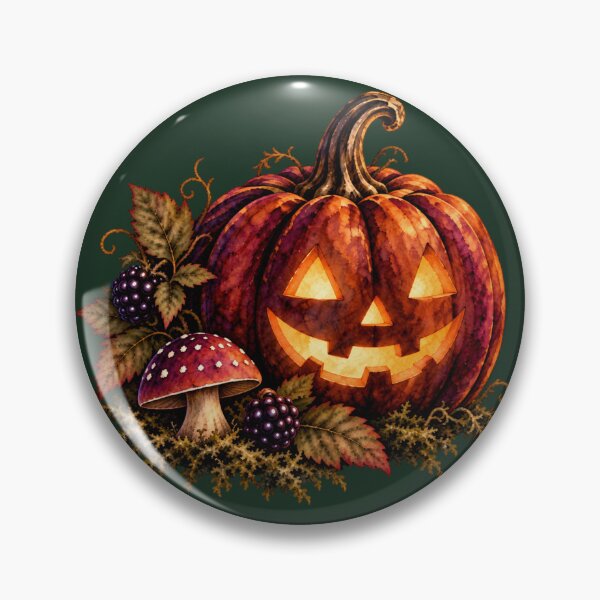 Item preview, Glowing Woodland Jack O’ Lantern designed and sold by Everwood Art Studio.