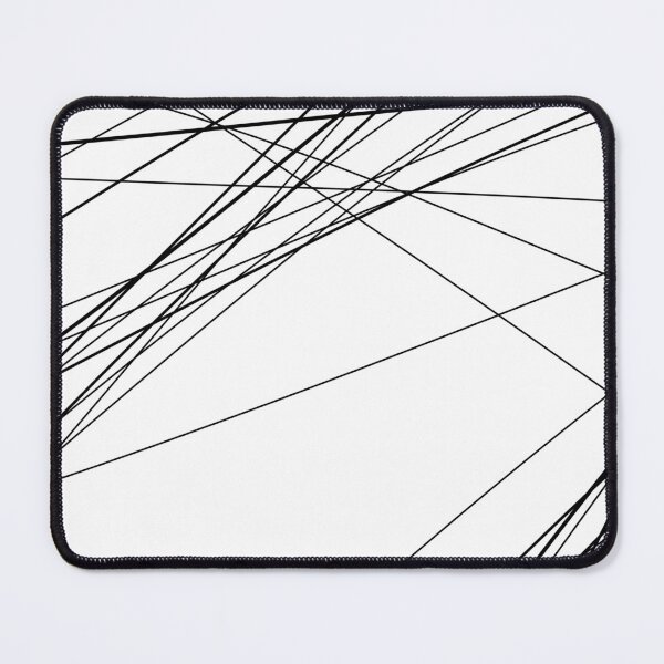 Item preview, Abstract Intersecting Lines Pattern Black on White designed and sold by MinimalMoodsArt.