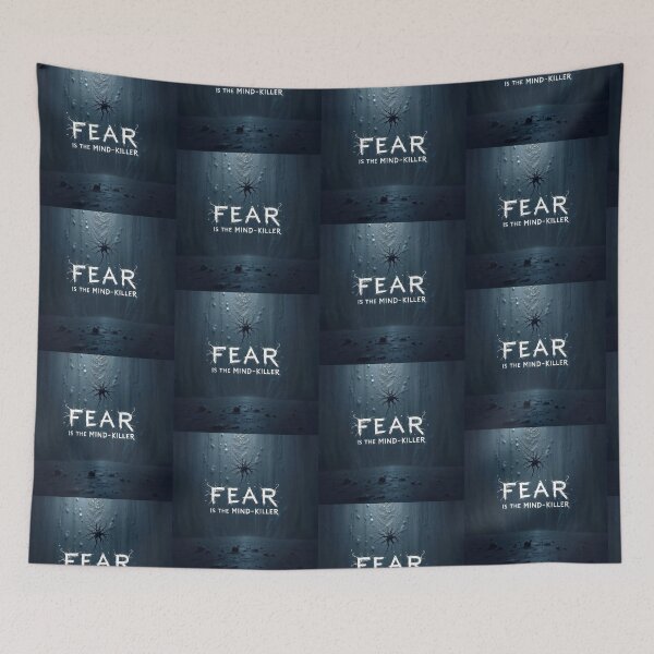 Item preview, Fear Is The Mind-Killer Quote Dark Horror Typography designed and sold by Marcu Ioachim.