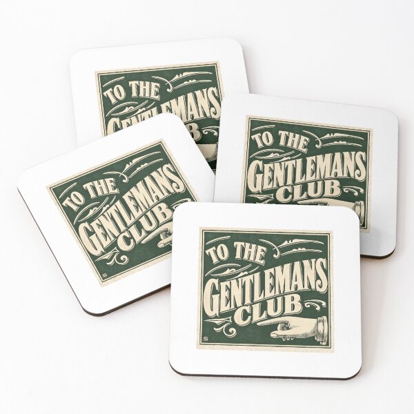 Item preview, "To The Gentleman's Club" Vintage Advertising Sign designed and sold by smallbatchstudio.