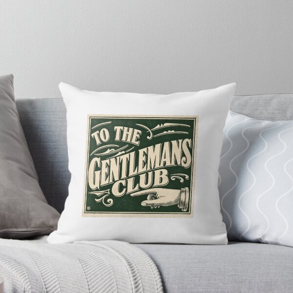 Item preview, "To The Gentleman's Club" Vintage Advertising Sign designed and sold by smallbatchstudio.