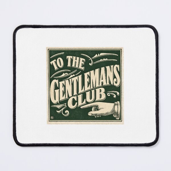 Item preview, "To The Gentleman's Club" Vintage Advertising Sign designed and sold by smallbatchstudio.