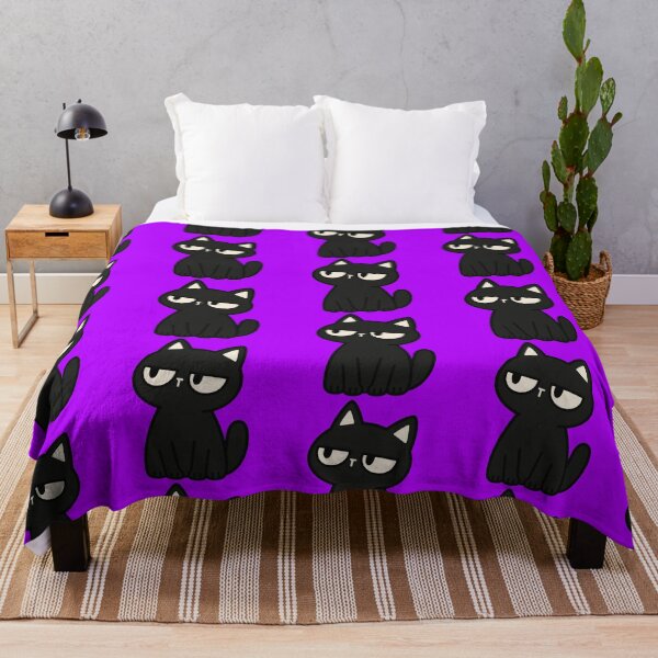 Item preview, Grumpy Black Cat Funny Cute Cat designed and sold by MewMade.