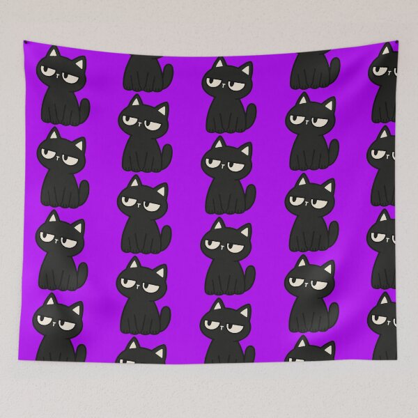 Item preview, Grumpy Black Cat Funny Cute Cat designed and sold by MewMade.