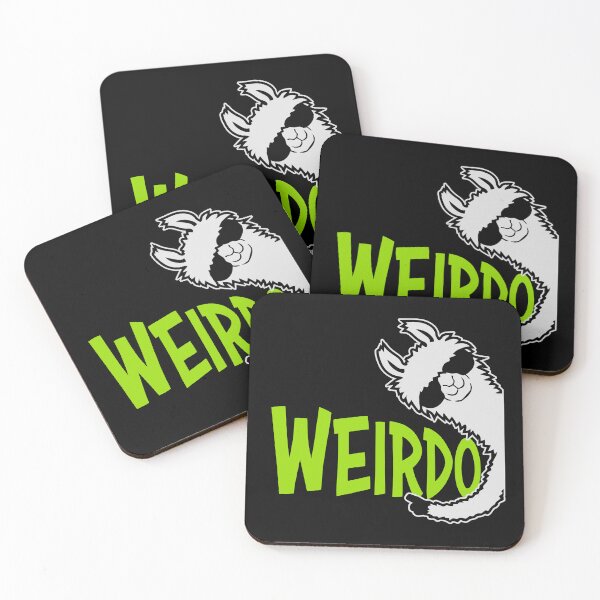 Item preview, Llama Weirdo Sunglasses Funny Weird Quote For Proud Weirdos designed and sold by shirt-o-mat.