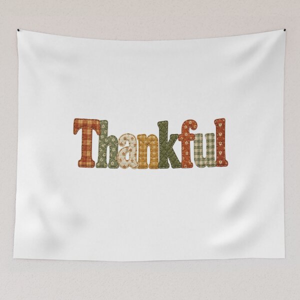 Item preview, Thanksgiving - Thankful Patchwork Cottagecore designed and sold by CampAndCoast.