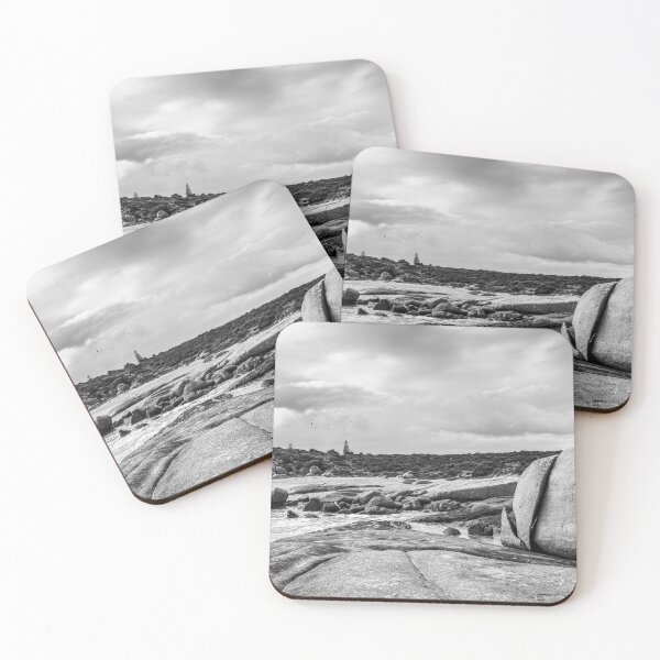 Item preview,  The Split Stone: Monochrome South African Coastline designed and sold by Faith Based Decor & Art &Gifts.