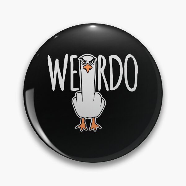 Item preview, Weirdo Seagull Middle Finger Crazy Funny Weird Proud Weirdos designed and sold by shirt-o-mat.