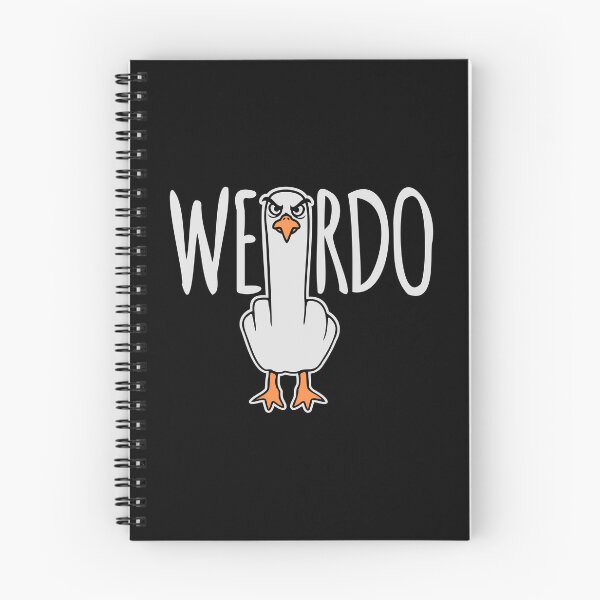 Item preview, Weirdo Seagull Middle Finger Crazy Funny Weird Proud Weirdos designed and sold by shirt-o-mat.