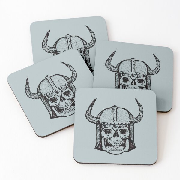 Item preview, Viking Skull Helmet | Gothic Warrior Illustration | Warrior Art designed and sold by Half Mess.