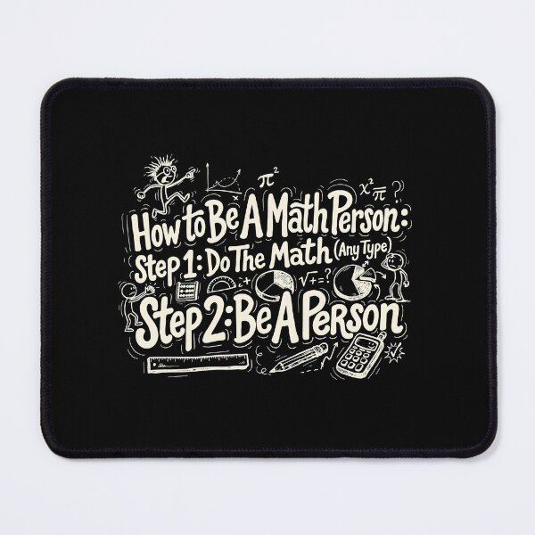 Item preview, How to Be a Math Person Funny Cartoon Math Teacher designed and sold by Redgiant87x.