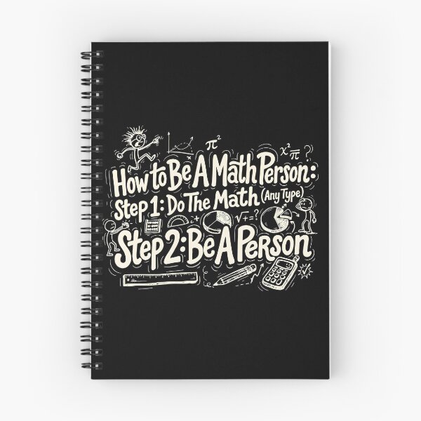 Item preview, How to Be a Math Person Funny Cartoon Math Teacher designed and sold by Redgiant87x.