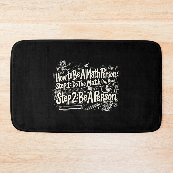Item preview, How to Be a Math Person Funny Cartoon Math Teacher designed and sold by Redgiant87x.