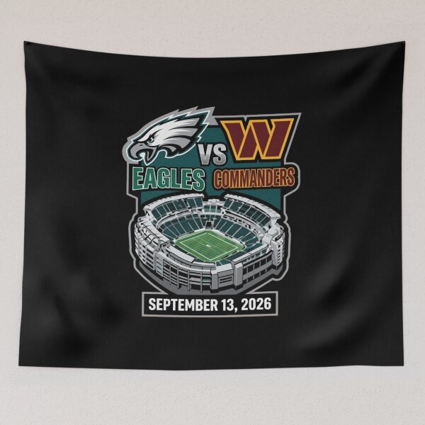 Item preview, Eagles vs Commanders Game Day Football Matchup 2026 designed and sold by YoshDWolf.