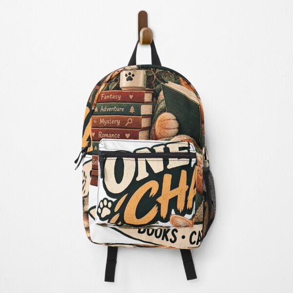 Item preview, One More Chapter  Book Lover Cat  Cozy Reading Cat Design designed and sold by TeeVibeHaus.