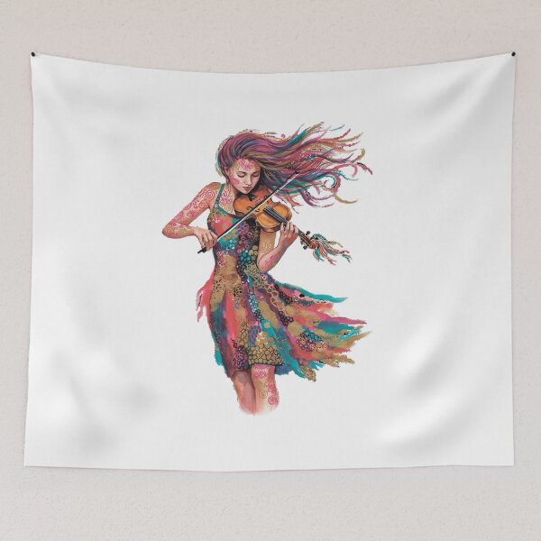 Item preview, Violinist.  Retro style. designed and sold by MagelliShop.