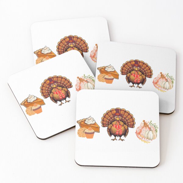 Item preview, Cute Thanksgiving Turkey Pumpkin Pie Autumn Feast  designed and sold by VibranPalette.