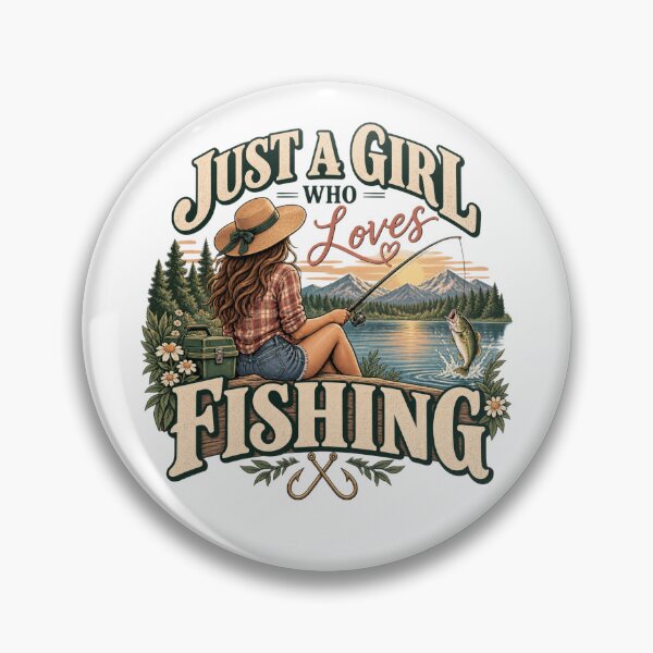 Item preview, Just a Girl Who Loves Fishing designed and sold by erkancept.