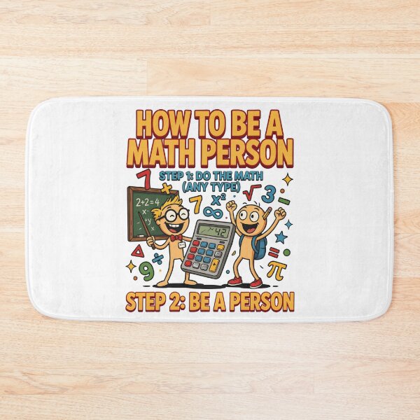 Item preview, How to Be a Math Person Stick Figure for Math Lovers designed and sold by Redgiant87x.